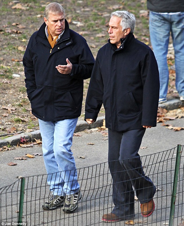 Old friends: Prince Andrew came under fire after he was pictured with Epstein following his prison term in 2011